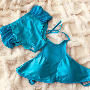 50% Off Halter Neckline High Waist Bikini